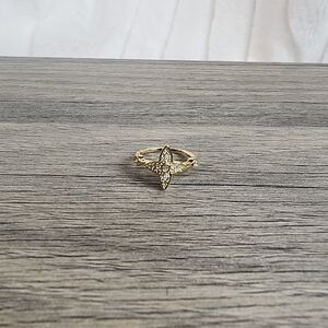 Gold and Rhinestone Fashion Ring